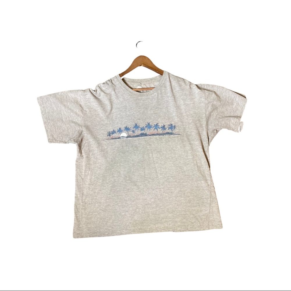 Newport blue vintage grey acid wash tee vintage